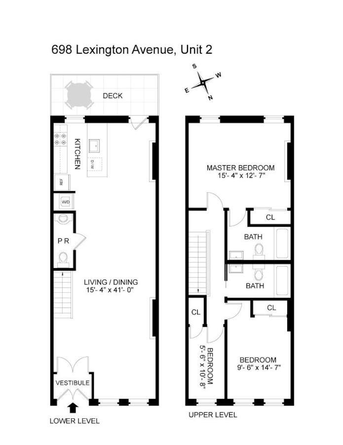 Newly Renovated Duplex Apartment 2 New York Exterior foto
